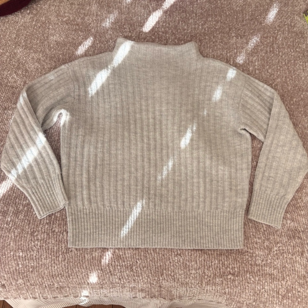 Petite Funnel Neck Ribbed Sweater - Picture 2 of 7